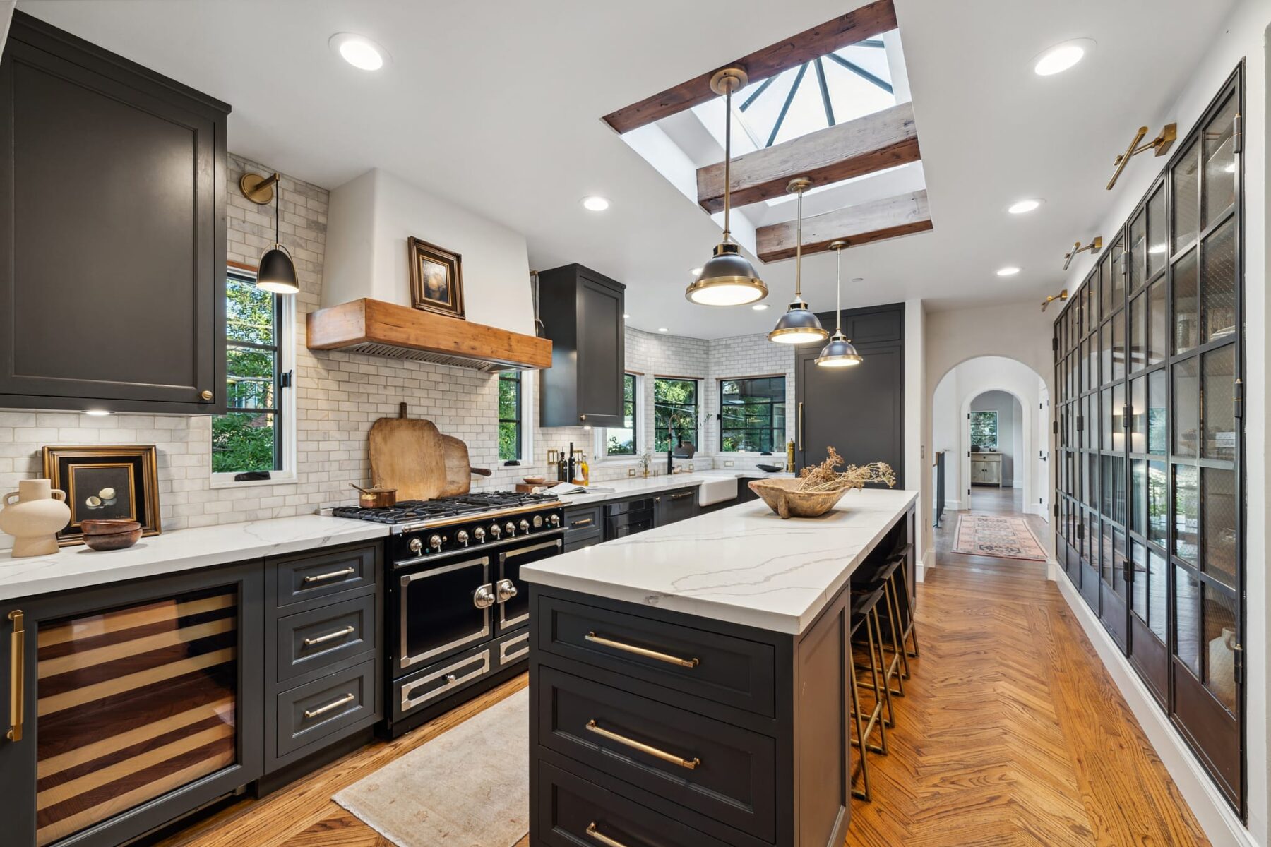 "What colors go best in kitchens with black appliances?" | Open Homes ...