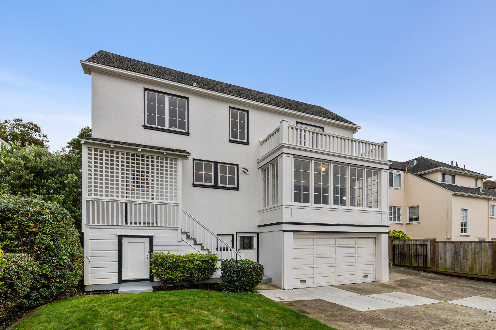 Real estate photo of home facade