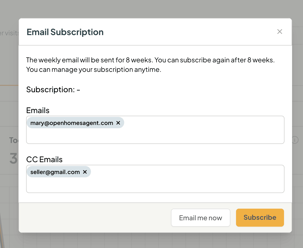 analytics subscription