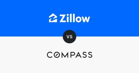 Zillow's Logo and Compass' Logo
